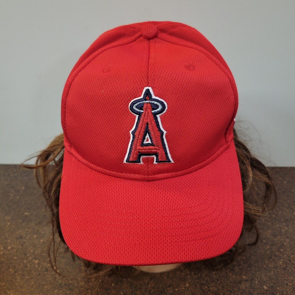 MLB Los Angeles Angels OC Sports Baseball Cap Youth Red Embroidered Adjustable
